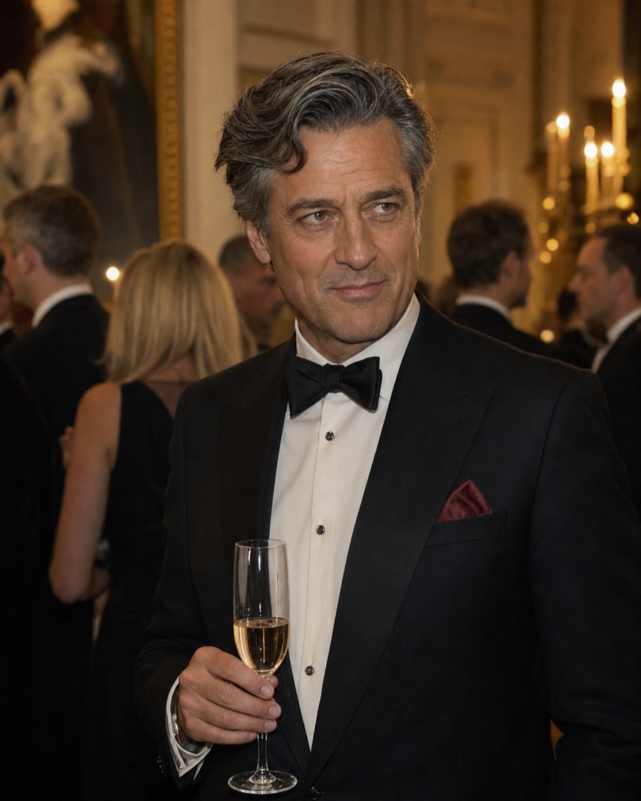 Sebastian Vale photographed at the Blackwood Hall gala before his death